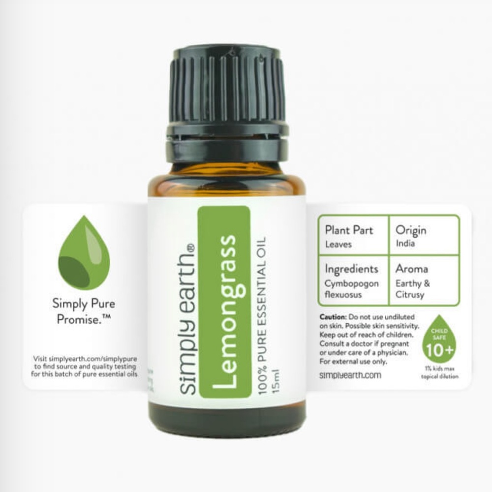 Simply Earth Lemongrass Essential Oil
